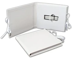 Elegantdisk odinis Usb dėklas, krepšys, albumas. Usb dėklas su Dvd dėklu. Usb dėklas su Dvd lizdu. Albumas Usb ir Dvd (baltas, Usb)