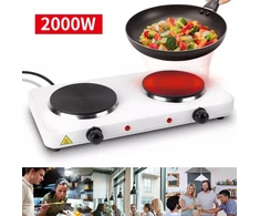 Elektrinė dviejų degiklių viryklė, nešiojama 2000w