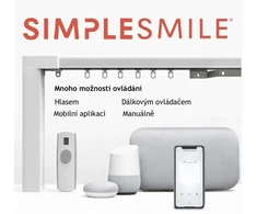 Elektrinė užuolaida, valdoma per Wi-fi, plotis 520 cm