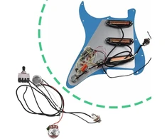 Elektrinės gitaros laidų komplektas su 3 padėčių jungikliu