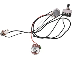 Elektrinės gitaros laidų komplektas su 3 padėčių jungikliu