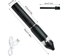 Elektrinis smulkintuvas žiedų pumpurams, Aiture elektrinis nešiojamas žolelių smulkintuvas su dulkių surinkėju, 800 Mah įkraunamas ir lengvai valomas