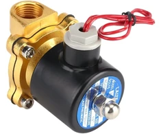 Ventiliatorius Elektrinis solenoidinis vožtuvas, 220 V Dn15 1/2 colio solenoidinis vandens vožtuvas, normaliai uždarytas elektrinis solenoidinis vožtuvas, cinko lydinio normaliai uždarytas pakaitinis vožtuvas vandeniui, orui, dujoms, alyvai