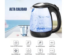 Elektrinis virdulys Extrastar, 1.7l, 2200w, stiklinis, juodas