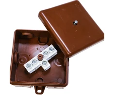 Elektro Plast Hermetiška ruda paviršinė dėžutė n/t 5x2.5 mm2 su įdėklu