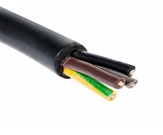 Elektrokabel Nyy-j/o Yky 4x6 mm² kabelis energetyczny ziemny 0,6/1kv, 1m