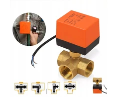 Ventiliatorius Elektromagnetinis rutulinis vožtuvas dn25 g1" trieigis pavaros 220v