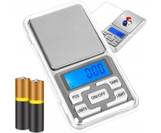Elektroninės virtuvinės svarstyklės, tikslios, 0,01–200 g