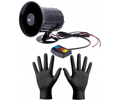 Elektroninis sirenos signalas policijai, ugniagesiams, 12v, 3 tonų