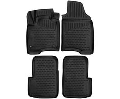 Element Premium klasės 3d guminiai kilimėliai, skirti Fiat Panda Mk3, 2011-2024, 4 vnt., juodi