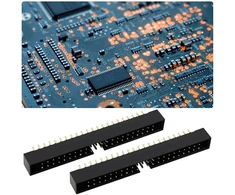 Emagtech 5 vnt. 44 kontaktų Ide prievado dėžutės jungties antraštė 2 x 22 dviguba eilė 2,0 mm žingsnio kištuko jungties pakeitimas, suderinamas su Commodore-amiga 1200/600