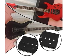 Emagtech 6 stygų gitaros fiksuotas tiltelis metalinis elektrinės gitaros atsarginis elementas gitaros balnelio tiltelio rinkinys, skirtas 6 stygų strat tele stiliaus elektrinei gitarai, juodas