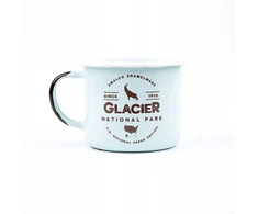 Emaliuotas puodelis Parkai Narodowe Usa Glacier Camping Ognisko 650ml