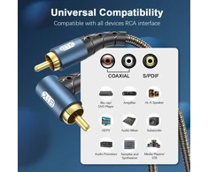 Emk stačiakampis Subwoofer Rca kabelis 5m