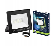 Emos Led 20w halogeninis prožektorius slim išorinis ip66 darbinis baltas šaltai