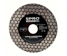 Emos Pro deimantinis diskas 45° kampu pjauti ir šlifuoti akmens masės plokštes, korio raštas, 115 mm
