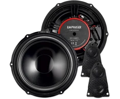 Emphaser em-vwf3 - plug &amp; play 3 krypčių 20 cm / 8 colių komponentų sistema, suderinama su vw t5 transporters, motorhomes, įmontuotas garsiakalbis durims/prietaisų skydeliui, 100 w rms