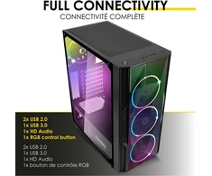 Empire Gaming Diamond Pc dėklas, Atx bokštas, Argb ventiliatoriai