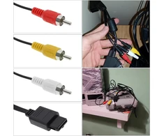 Emsea Av vaizdo kabelio pakeitimo kabelis, suderinamas su Nintendo 64 N64/gamecube/snes Av kabelio pakeitimo kabeliu