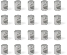 Emuca 9161651 baldų rankenėlė, Ø20mm, zamak, 20 vnt., satin nickel