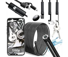 Endoskopinė inspekcinė kamera 5m 3in1 Pc telefono Android Full Hd