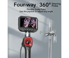 Endoskopinė kamera 6.2mm, 4.3" Hd, 360° valdoma