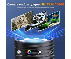 Endoskopinė kamera su apšvietimu 10 m, Aopick 1920 Hd endoskopinė kamera mobiliajam telefonui su 8 Led lemputėmis, vandeniui atspari Ip67 inspekcinė kamera be Wifi, skirta Android ir Ios, planšetiniam kompiuteriui (32,8