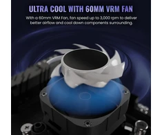 Enermax Liqmaxflo 240 mm cpu aio skysto aušinimo sistema (lga 1700, 1200, am5, am4) - xtreme dual chamber siurblys - argb vrm vandens bloko ventiliatorius - 380w+ tdp (2x 120 pwm argb silent flow ventiliatorius); elc-lmf240t-argb, juoda