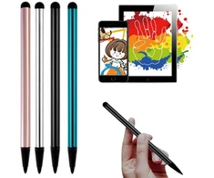 Eorpavu Stylus rašikliai, dvigubo galo talpinis rašiklis, stylus jutiklinio ekrano atsparumo rašiklis, guminės galvutės jutiklinis rašiklis, suderinamas su kompiuteriais, mobiliaisiais telefonais ir planšetiniais kompiuteriais (4 vnt.)