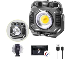 Eraylife Led prožektorius su baterija, 2100lm Cob Led statybinis prožektorius su baterija, magnetu ir 360° pasukimu, 6 šviesos režimai, 5000 Mah Led darbo lemputė, nešiojama pritemdoma kempingo lempa garažui, dirbtuvėms