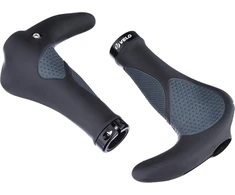 Ergogel D3 Dviračio Vairas, Ergonomiška Forma, Juoda/pilka