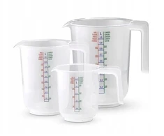 Ernesto Virtuvinių matavimo indų rinkinys 250 ml 500 ml 1000 ml - 3 vnt. (51/e-522)