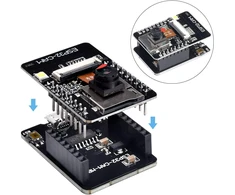 Esp32 cam 2640 kameros modulis wi-fi/bluetooth kūrimo plokštė, usb į serial port automatinis atsisiuntimas 4 vnt.