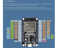 Esp32 wroom 32 kūrimo plokštė, universalus wifi + bluetooth+ bluetooth le mcu modulis, ble 4.2 br/edr, dviejų branduolių mikrovaldiklio procesorius 80-240 mhz, su freertos ir lwip