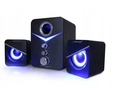 Kompiuterio kolonėlės Esperanza Kompiuteriniai garsiakalbiai 2.1 Led apšvietimas, 6w