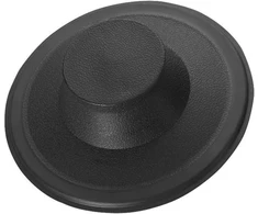 Essential Values plastikinis virtuvės kriauklės atliekų smulkintuvo kamštis, tinka Kohler, Insinkerator, Waste King ir kitiems 3 3/8 Id, juodas