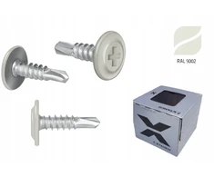 Etanco gręžimo varžtai skardai Gm-b 4,2x32 Ral9002 pilkai balta 250vnt.