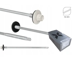 Etanco Gtr6 175mm sraigtai, 100 vnt., Ral 9010, plienui