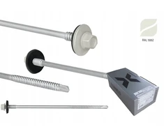 Etanco Gtr6 sraigtai sandwich plokštėms, plienas, 150mm, 100vnt, Ral9002