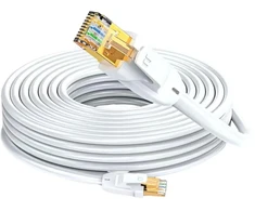 Ethernet kabelis Cat 7 Stp 20m, 10 Gbit/s, 600 Mhz, apvalus