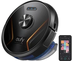 Eufy Robovac X8 Hybrid, 2 x 2000 Pa siurbimo galia, Ipath lazerinė navigacija, 2-in-1 dulkių siurblys ir šluota, Ai. Map 2.0 technologija, Twin Turbine technologija, Wifi funkcija