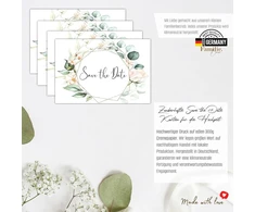 Eummel 25 atvirukai „save the Date“ vestuvių kvietimas „mes tuokiamės“ vestuvių vakarėlis „save the Date“ kortelės vestuvių boho