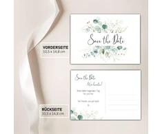 Eummelchen 24 atvirukai „save the Date“ vestuvėms boho mes tuokiamės kvietimas vestuvių vakarėliui nuotakos poros kvietimai