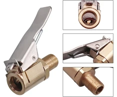 Eupneicu 8 mm automobilio ventilio adapteris [4 vnt. pakuotė], žalvarinis padangų ventilio oro siurblio spaustukas, dviračio ventilio adapteris padangų ventiliams su ventilio sriegiu automobiliui, dviračiui, motociklui, kompresoriui