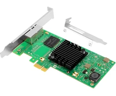 Euqvos pcie ethernet tinklo plokštė, skirta intel i350-t2 i350am2 chipset pcie 2.1 x1 1gb dual port rj45 lan kortelei, palaiko windows serveris/windows/linux/vmware/esx