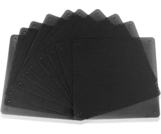 Euroharry ventiliatoriaus dangtelis su itin smulkiu dulkių filtru kompiuterio pc ventiliatoriui smulkių dulkių filtras 120 mm/140 mm korpuso ventiliatoriaus tinklelis, 10 vnt. (10 x 140 x 140 mm, juodas)