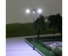 Evemodel Lqs11w 10 vnt. dvigubų lempų Led 80 mm Tt/n gatvių apšvietimas, lankstus aukštis 3 V 12 V
