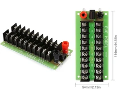 Evemodel Pcb005-2-eu maitinimo skirstytuvas 3 įėjimai - 20 išėjimų Dc ir Ac maitinimo šaltiniui, 2 vnt.