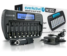Everactive nc-800 8 kanalų aa aaa įkroviklis greitas