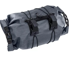Evoc handlebar pack boa wp 9 rankinė ant vairo (susukamas kišenės atidarymas, boa(r) fit sistema, atspindintis logotipo atspaudas, talpa: 9l, svoris: 350 g, matmenys: 20 x 35 x 20 cm), carbon pilkas